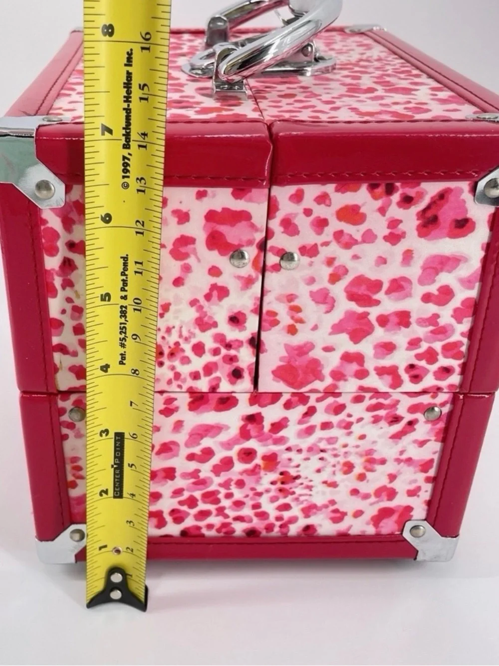 RARE! Y2K Caboodles Pink Leopard Print Train Case | Expandable Makeup Organizer